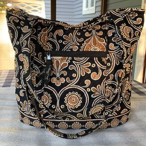 Vintage Vera Bradley shoulder bag. Great fall pattern brown, black & white.